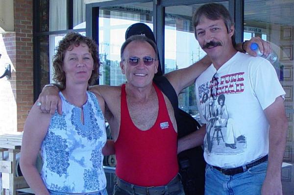 With Mark Farner in Wooster, Ohio, July 2005